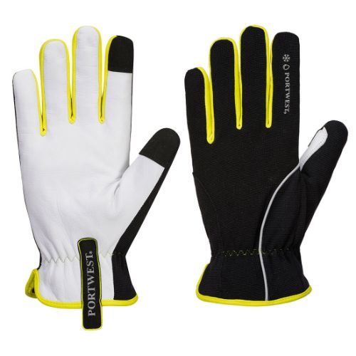 Portwest PW3 Winter Glove Black/Yellow Black/Yellow